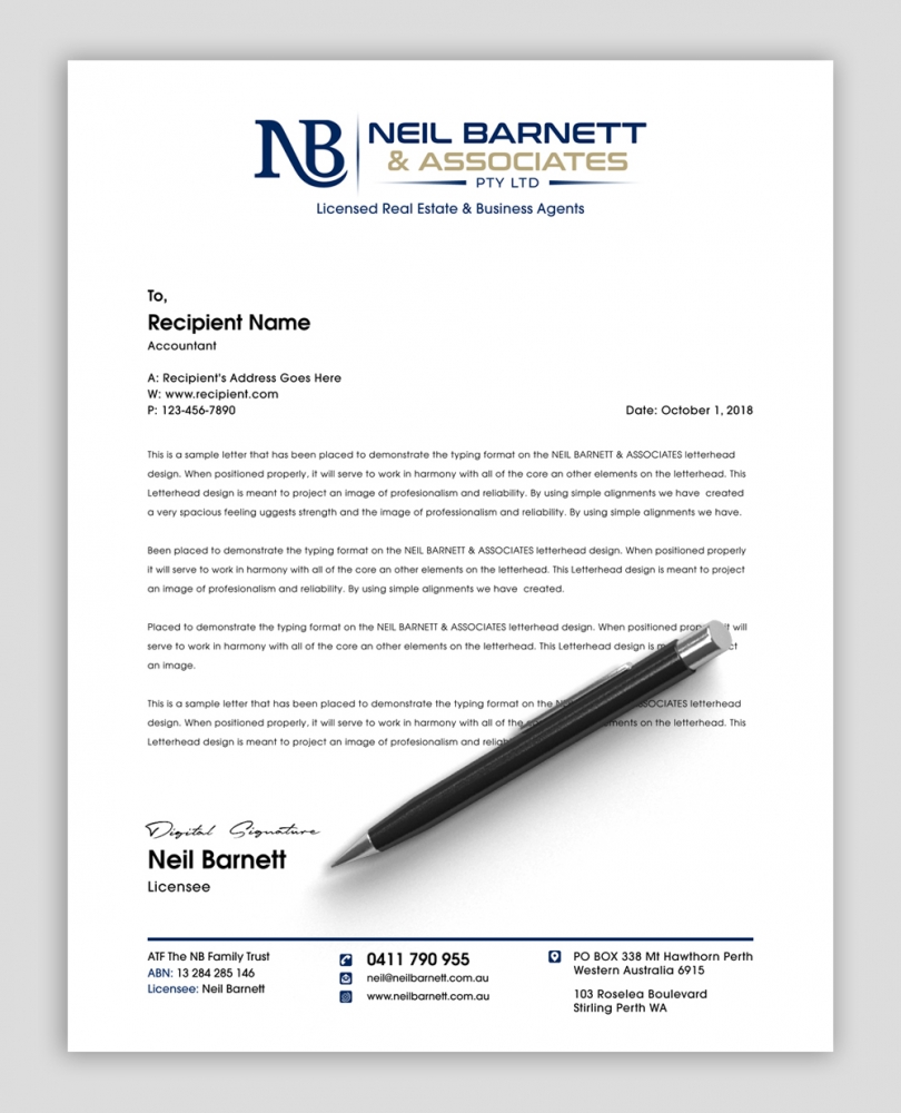 NEIL BARNETT & ASSOCIATES PTY LTD logo design by abss