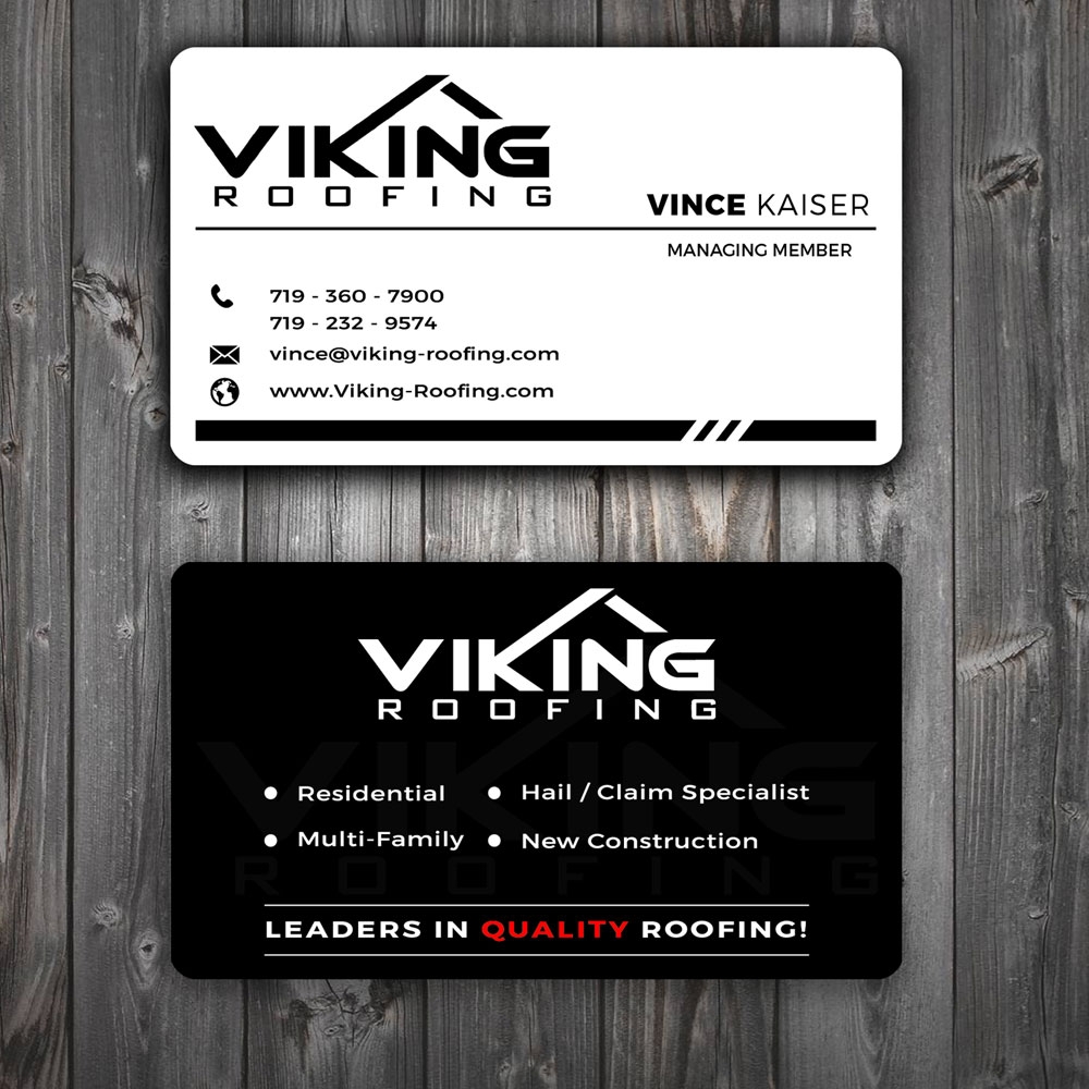 Viking Business Card logo design by Gelotine