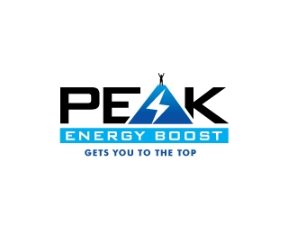 Peak Energy Boost logo design by Foxcody