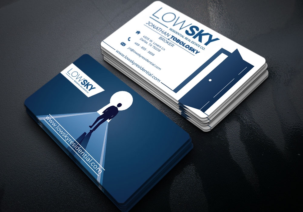 Low Sky Residential Real Estate Co. logo design by Gelotine