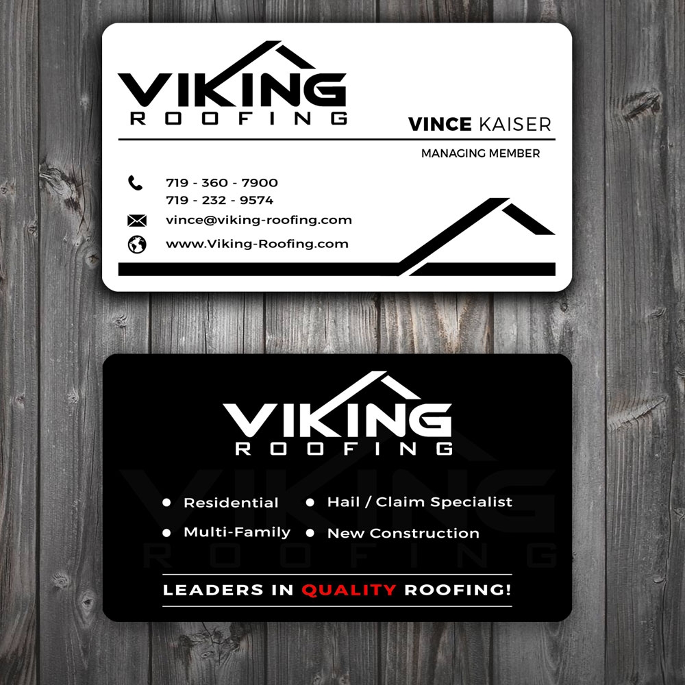 Viking Business Card logo design by Gelotine