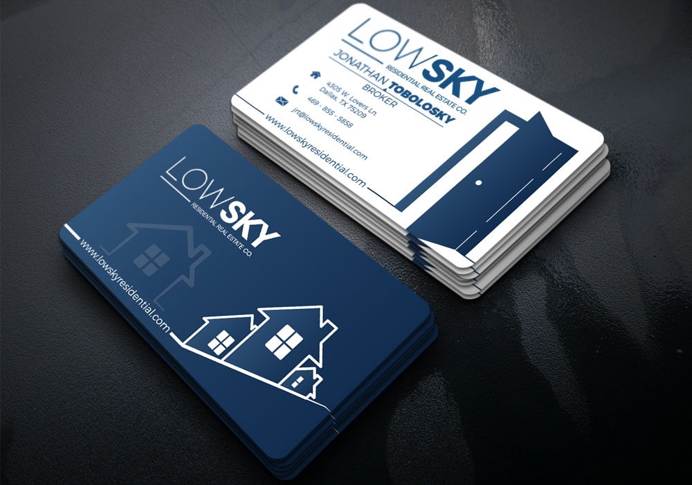 Low Sky Residential Real Estate Co. logo design by Gelotine