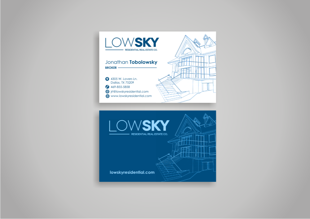 Low Sky Residential Real Estate Co. logo design by AmduatDesign