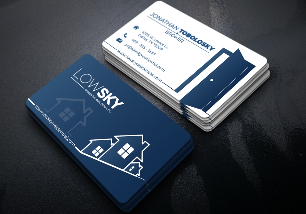 Low Sky Residential Real Estate Co. logo design by Gelotine