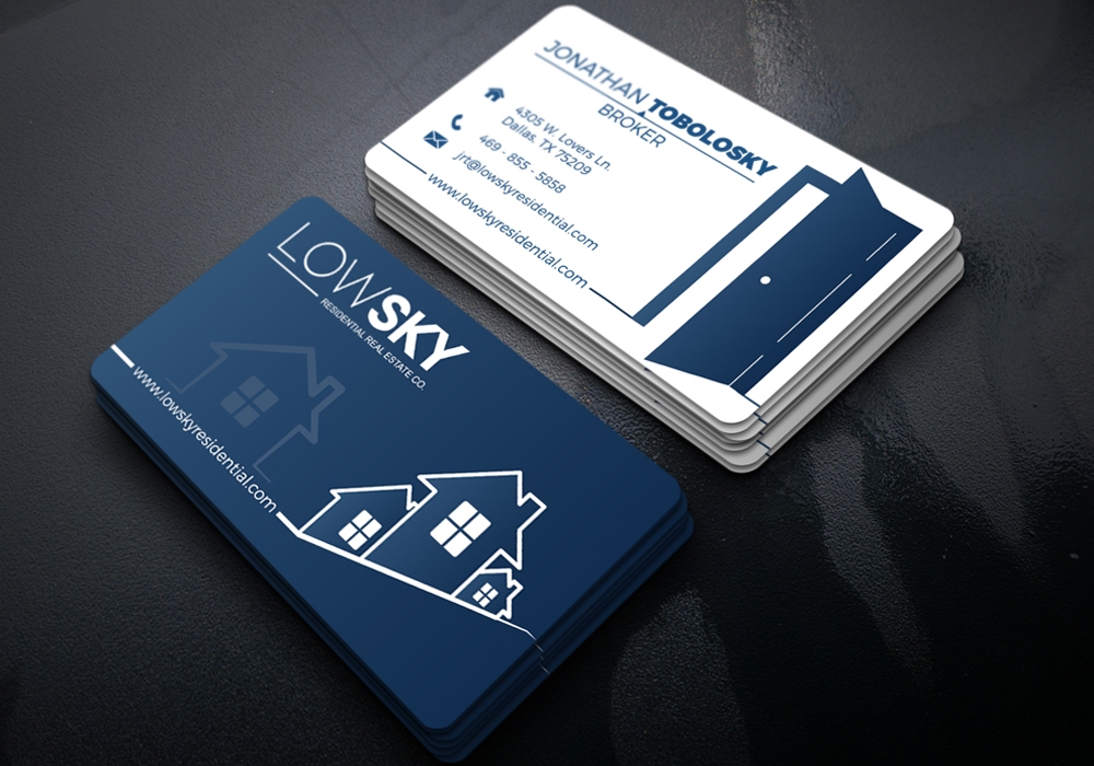 Low Sky Residential Real Estate Co. logo design by Gelotine