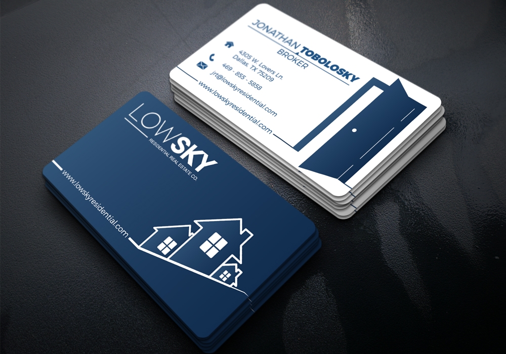 Low Sky Residential Real Estate Co. logo design by Gelotine