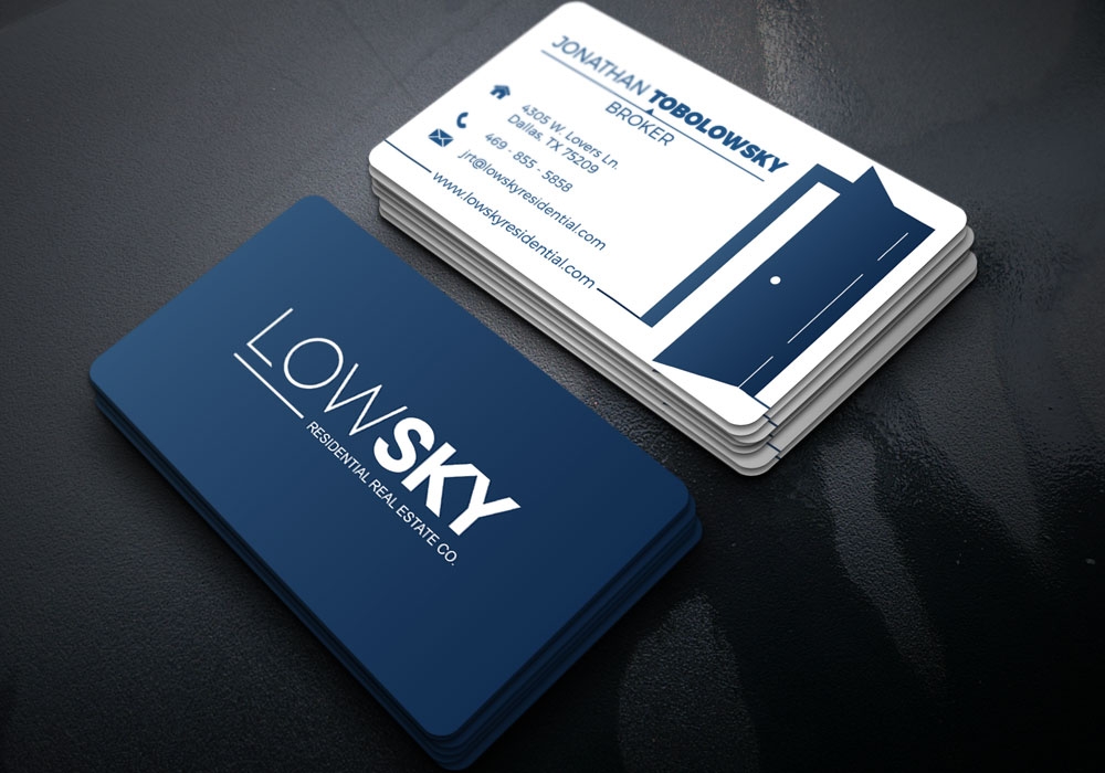 Low Sky Residential Real Estate Co. logo design by Gelotine