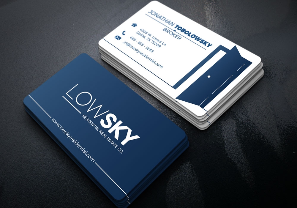 Low Sky Residential Real Estate Co. logo design by Gelotine