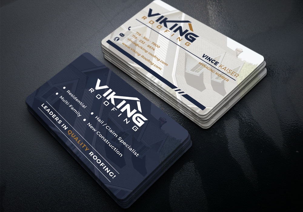 Viking Business Card logo design by Gelotine