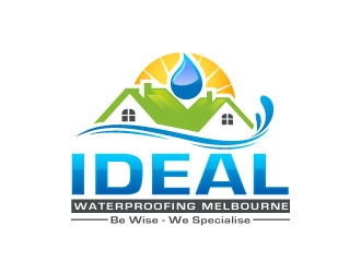 Ideal Waterproofing Melbourne logo design by sanworks