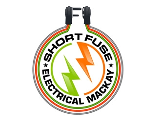 Short Fuse Electrical Mackay logo design by DreamLogoDesign