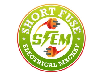 Short Fuse Electrical Mackay logo design by DreamLogoDesign