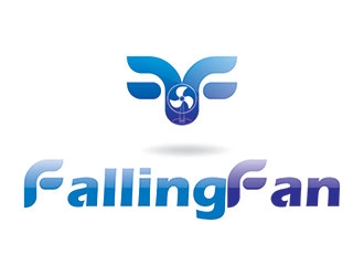 Falling Fan logo design by ManishKoli