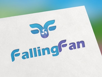 Falling Fan logo design by ManishKoli