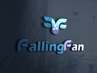 Falling Fan logo design by ManishKoli