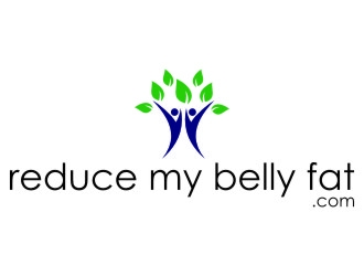 reduce my belly fat.com logo design by jetzu