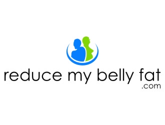 reduce my belly fat.com logo design by jetzu