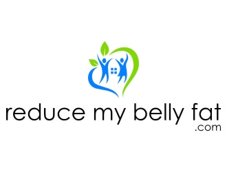 reduce my belly fat.com logo design by jetzu