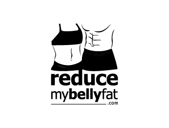 reduce my belly fat.com logo design by hwkomp