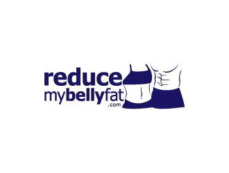 reduce my belly fat.com logo design by hwkomp