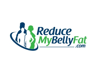 reduce my belly fat.com logo design by jaize