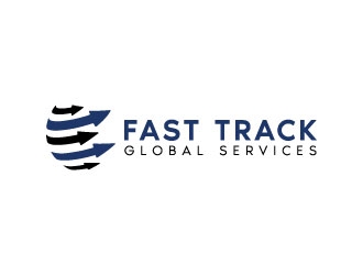 fast track global services logo design by Erasedink