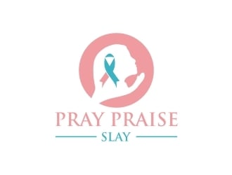 Pray Praise Slay logo design by EkoBooM