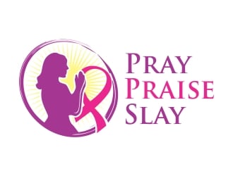 Pray Praise Slay logo design by ruki