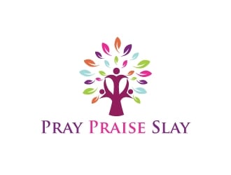 Pray Praise Slay logo design by KDesigns