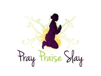 Pray Praise Slay logo design by KDesigns