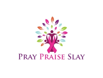 Pray Praise Slay logo design by KDesigns