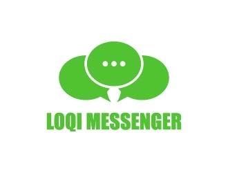 Loqi Messenger logo design by maserik