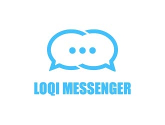 Loqi Messenger logo design by maserik