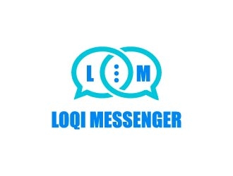 Loqi Messenger logo design by maserik