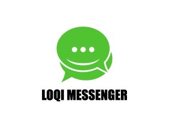 Loqi Messenger logo design by maserik