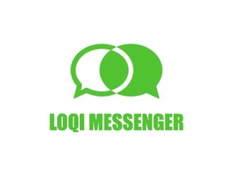 Loqi Messenger logo design by maserik