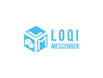 Loqi Messenger logo design by dibyo