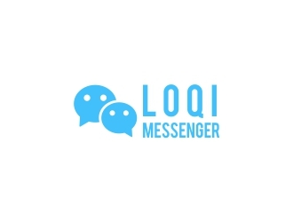 Loqi Messenger logo design by dibyo