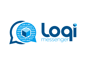 Loqi Messenger logo design by Realistis