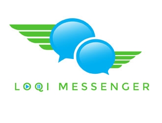 Loqi Messenger logo design by LogoInvent