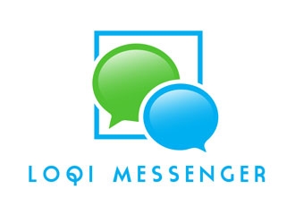 Loqi Messenger logo design by LogoInvent