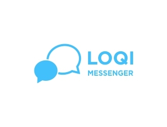 Loqi Messenger logo design by dibyo