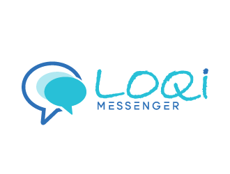 Loqi Messenger logo design by bluespix