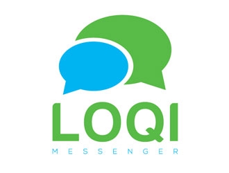 Loqi Messenger logo design by shere