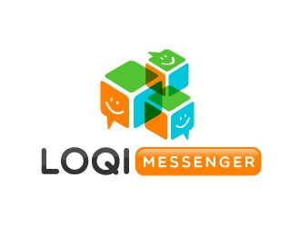 Loqi Messenger logo design by REDCROW