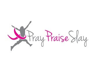 Pray Praise Slay logo design by KDesigns