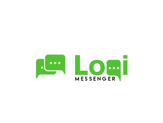 Loqi Messenger logo design by MarkindDesign