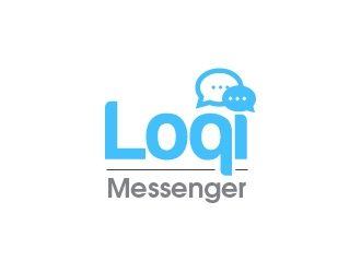 Loqi Messenger logo design by usef44