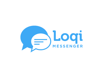 Loqi Messenger logo design by pencilhand