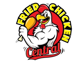 Fried Chicken Central logo design - 48hourslogo.com